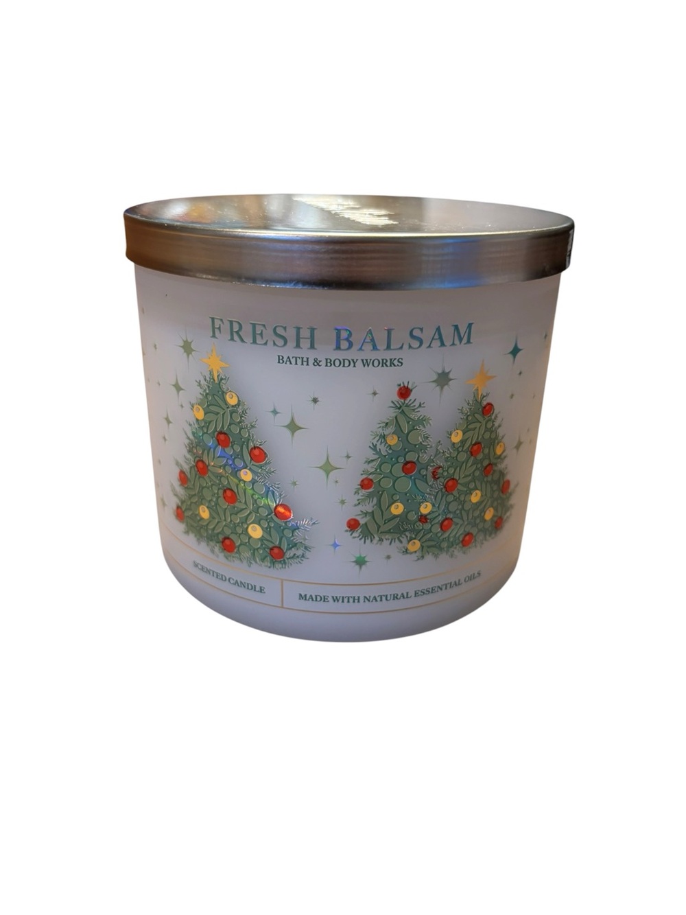 Bath & Body Works White Barn 3-Wick Scented Candle - Fresh Balsam